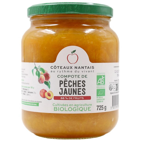 Photo de produit pour Compote pêche jaune 725g