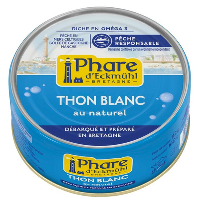 Photo de produit pour Thon blanc germon au naturel 112g égoutté