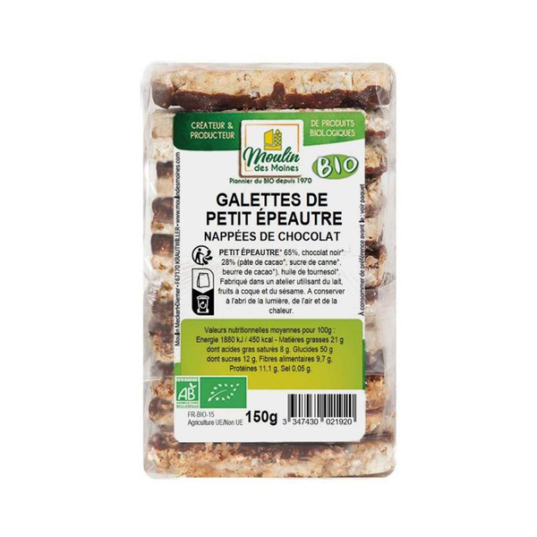 Photo de produit pour Galettes de petit épeautre au chocolat 150g