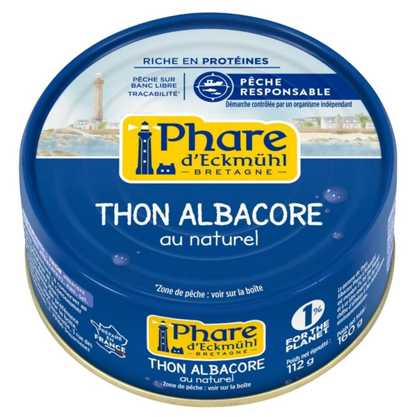 Photo de produit pour Thon albacore au naturel 112g égoutté