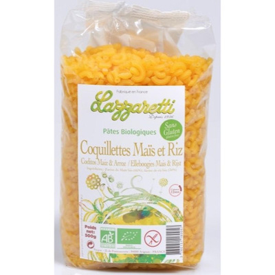 Photo de produit pour Coquillette au maïs et riz 500g