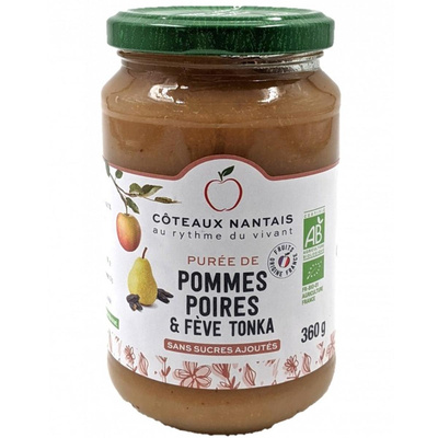 Photo de produit pour Purée pomme poire fève de tonka 360g