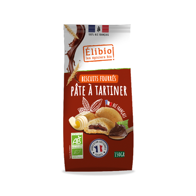 Photo de produit pour Biscuits fourrés à la pâte à tartiner 150g