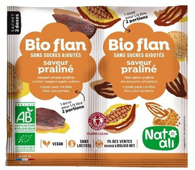 Photo de produit pour Bioflan flan praliné 2x25cl