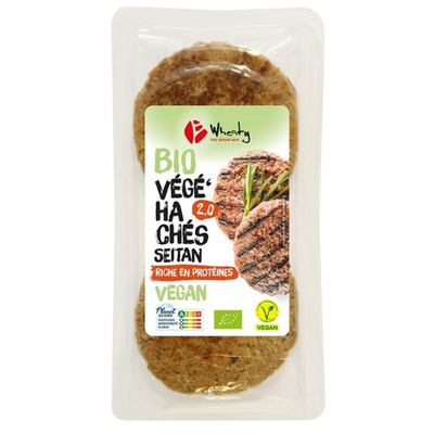 Photo de produit pour Steack Végé-Hachés x2, à base de Seitan 180g