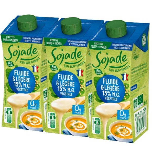 Photo de produit pour Crème de soja cuisine 20cl x3