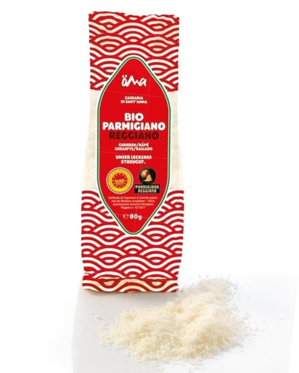 Photo de produit pour Parmesan rapé au lait cru 80g