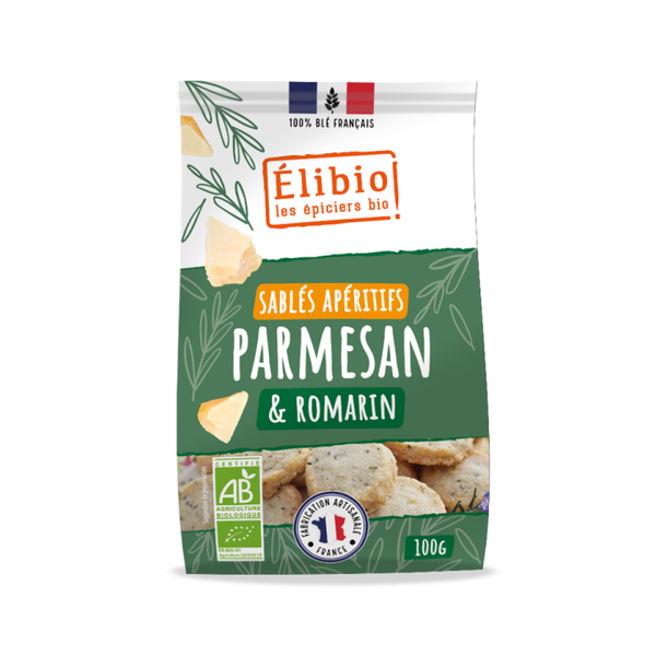 Photo de produit pour Sablés parmesan romarin 100g
