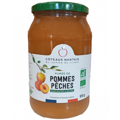 Photo de produit pour Purée pomme-pêche 915g