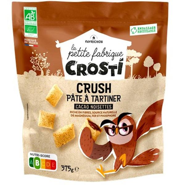 Photo de produit pour Crosti crush pâte à tartiner cacao noisettes 375g