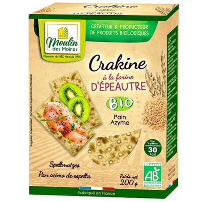 Photo de produit pour Crakines d'épeautre - pain azyme 200g