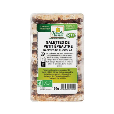 Photo de produit pour Galettes de petit épeautre au chocolat 150g