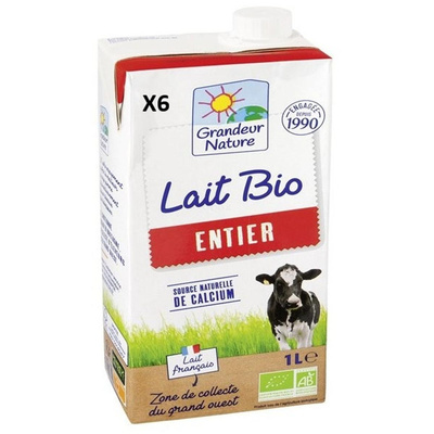 Photo de produit pour Lait entier UHT- 6x1L