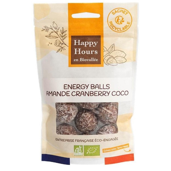 Photo de produit pour Energy balls: amande cranberry coco 120g