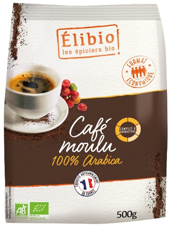 Photo de produit pour Café moulu 100% arabica 500g