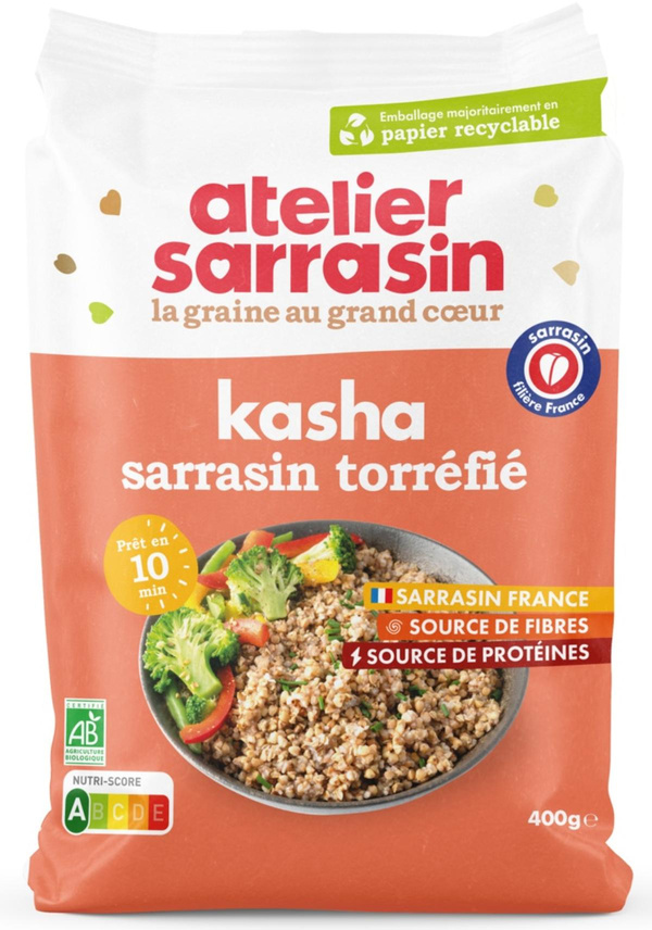 Photo de produit pour Kasha, graines de sarrasin torréfiées 400g