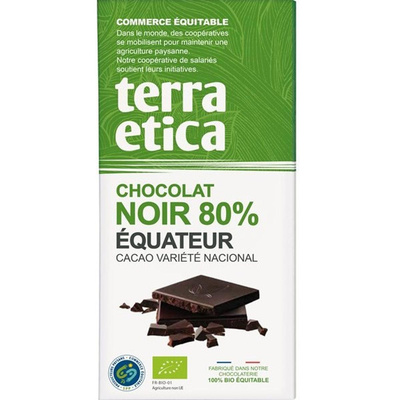 Photo de produit pour Tablette chocolat noir 80% de cacao 100g