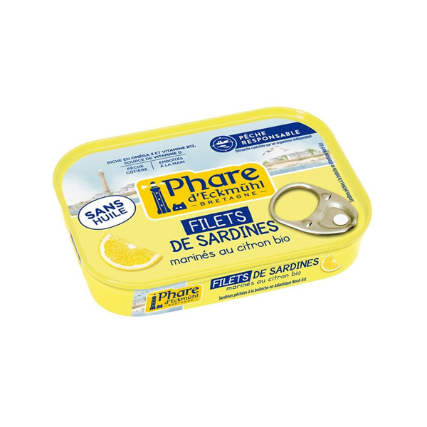 Photo de produit pour Filets de sardines marinés au citron sans huile 90g -30% fournisseur