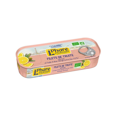 Photo de produit pour Filets de truite à l'huile d'olive vierge et au citron 130g