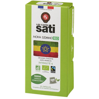 Photo de produit pour Café Ethiopie Moka Sidamo capsules x10