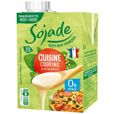 Photo de produit pour Crème cuisine soja Sojade UHT 50CL