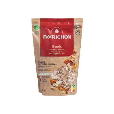 Photo de produit pour Muesli aux céréales toastées 5 noix 350g