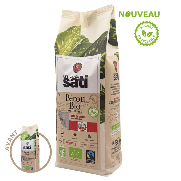 Photo de produit pour Café Pérou grain 500g