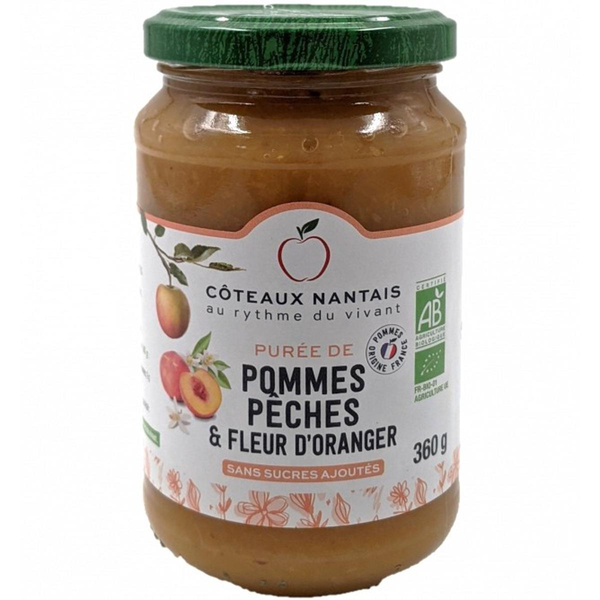 Photo de produit pour Purée pomme pêche oranger 360g
