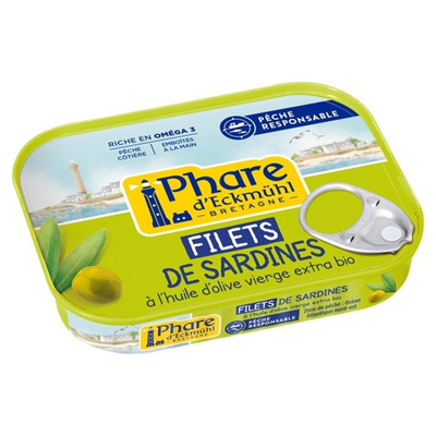 Photo de produit pour Filets de sardines à l'huile d'olive vierge 100g