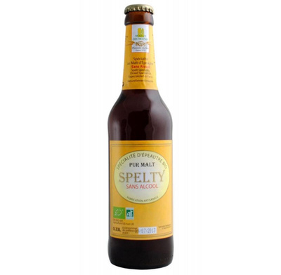 Photo de produit pour Bière blonde Spelty au malt d'épeautre 33cl - sans alcool