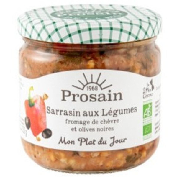 Photo de produit pour Sarrasin aux légumes au fromage de chèvre et olives noires 350g