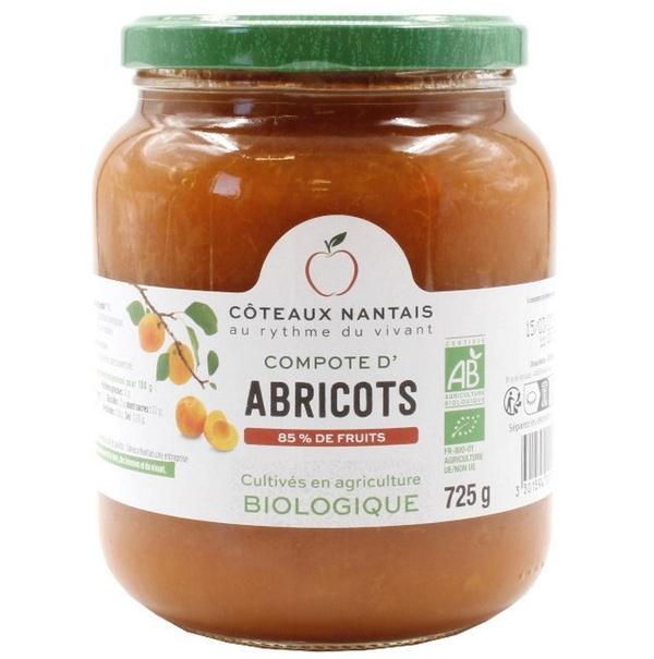 Photo de produit pour Compote d'Abricot 725g (sucre fairtrade)