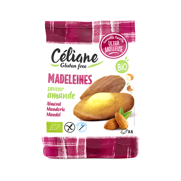 Photo de produit pour Madeleines amande sans lactose (x6) 180g