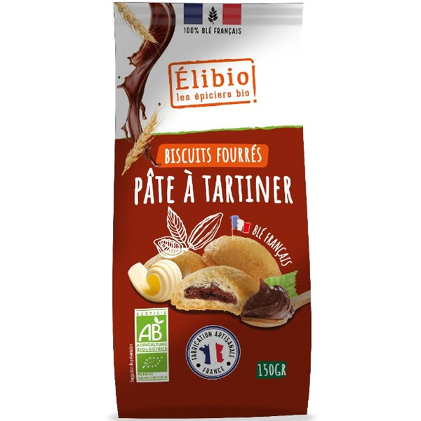 Photo de produit pour Biscuits fourrés à la pâte à tartiner 150g