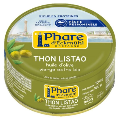 Photo de produit pour Thon listao à l'huile d'olive 160g -30% fournisseur