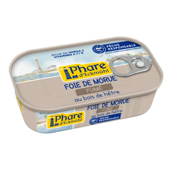 Photo de produit pour Foie de morue fumé au bois de hêtre 121g