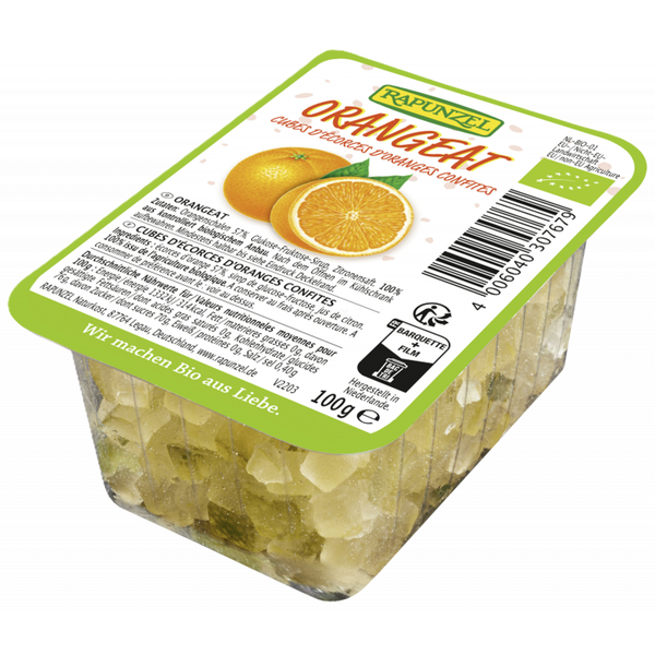 Photo de produit pour Cubes d'écorces d'orange confite en barquette 100g