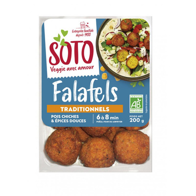 Photo de produit pour Falafel traditionnel, sans levure, sans soja, sans blé, végan, 200g