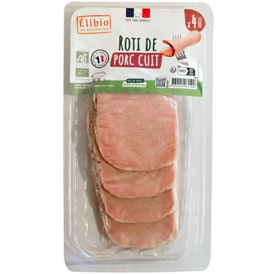 Photo de produit pour Roti de porc cuit, 4 tranches 150g
