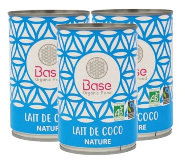 Photo de produit pour Lait de coco Equitable 3x400ml 17% MG