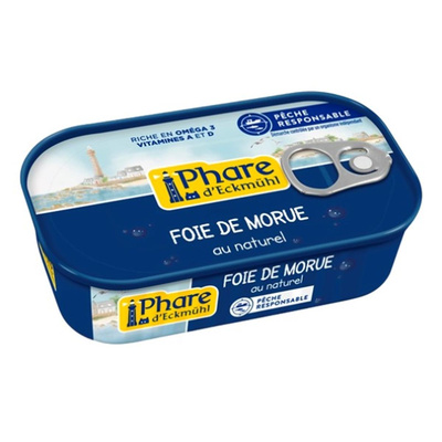 Photo de produit pour Foie de morue au naturel 121g -30% fournisseur