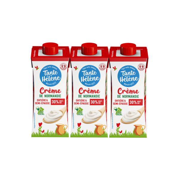 Photo de produit pour Crème entière semi-épaisse UHT 3x20cl