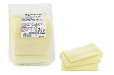 Photo de produit pour Gouda en tranches 10x10cm 500g