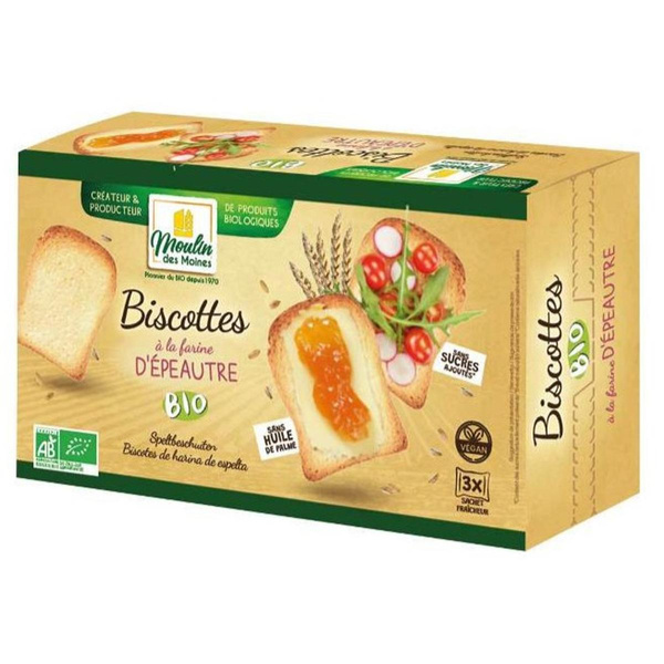 Photo de produit pour Biscotte à la farine d'épeautre 400g