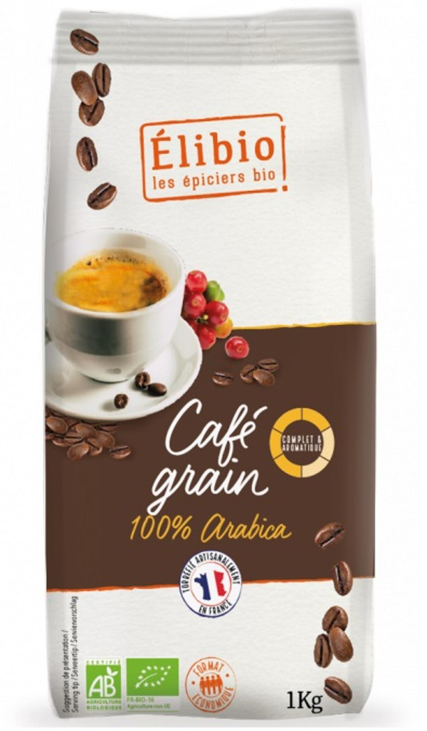 Photo de produit pour Café grain 100% arabica 1kg format économique