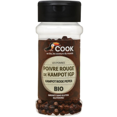 Photo de produit pour Poivre rouge de Kampot IGP 45g