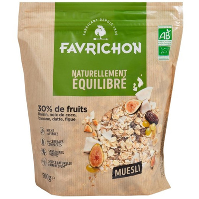 Photo de produit pour Muesli 30% fruits (raisin, banane, noix de coco, datte, figue) 500g