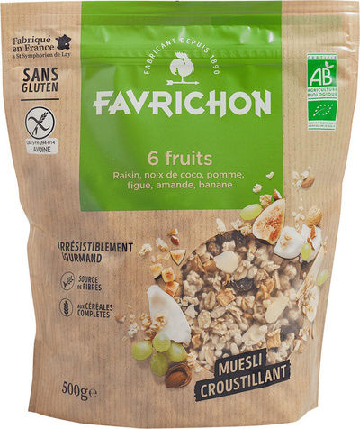 Photo de produit pour Muesli croustillant 6 fruits 500g