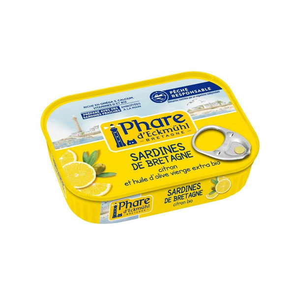 Photo de produit pour Sardine citron et huile d'olive 135g -30% fournisseur