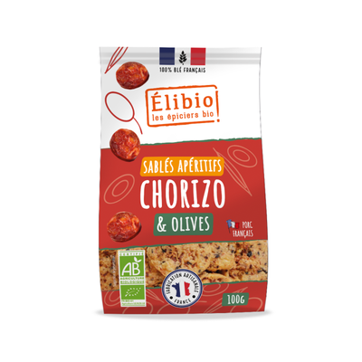 Photo de produit pour Sablés chorizo olive 100g